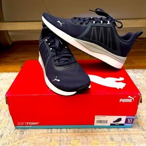 New Puma Navy Men’s Athletic Shoes Size 10